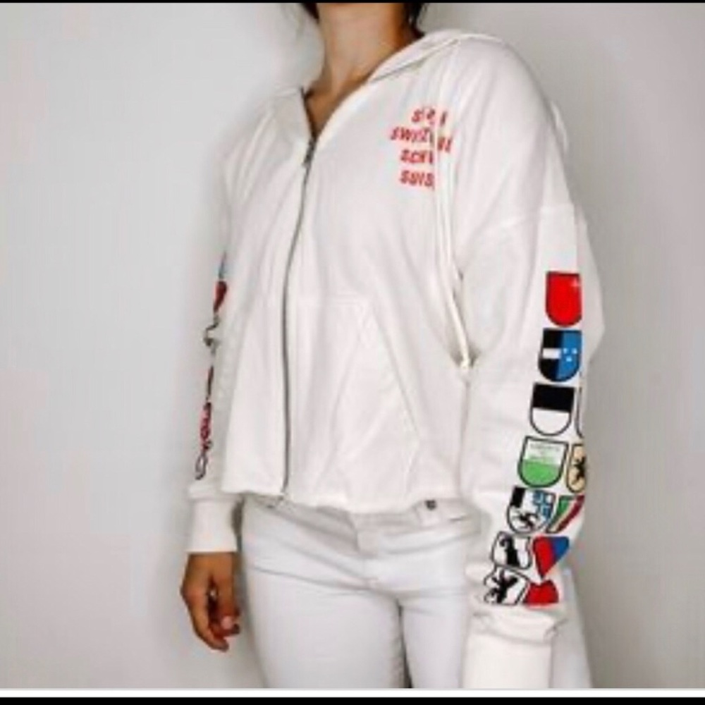 LA HEARTS From Tilleys Crop Hoodie Xsmall